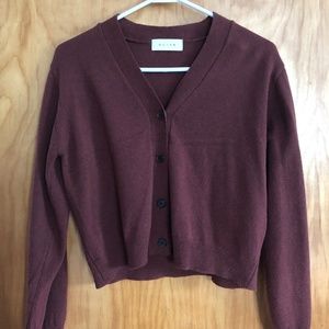 Simple Maroon Cardigan
